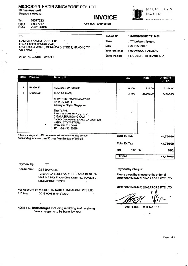 hóa đơn thương mại là gì