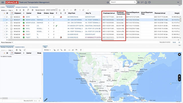 phần mềm logistics tốt nhất oracle